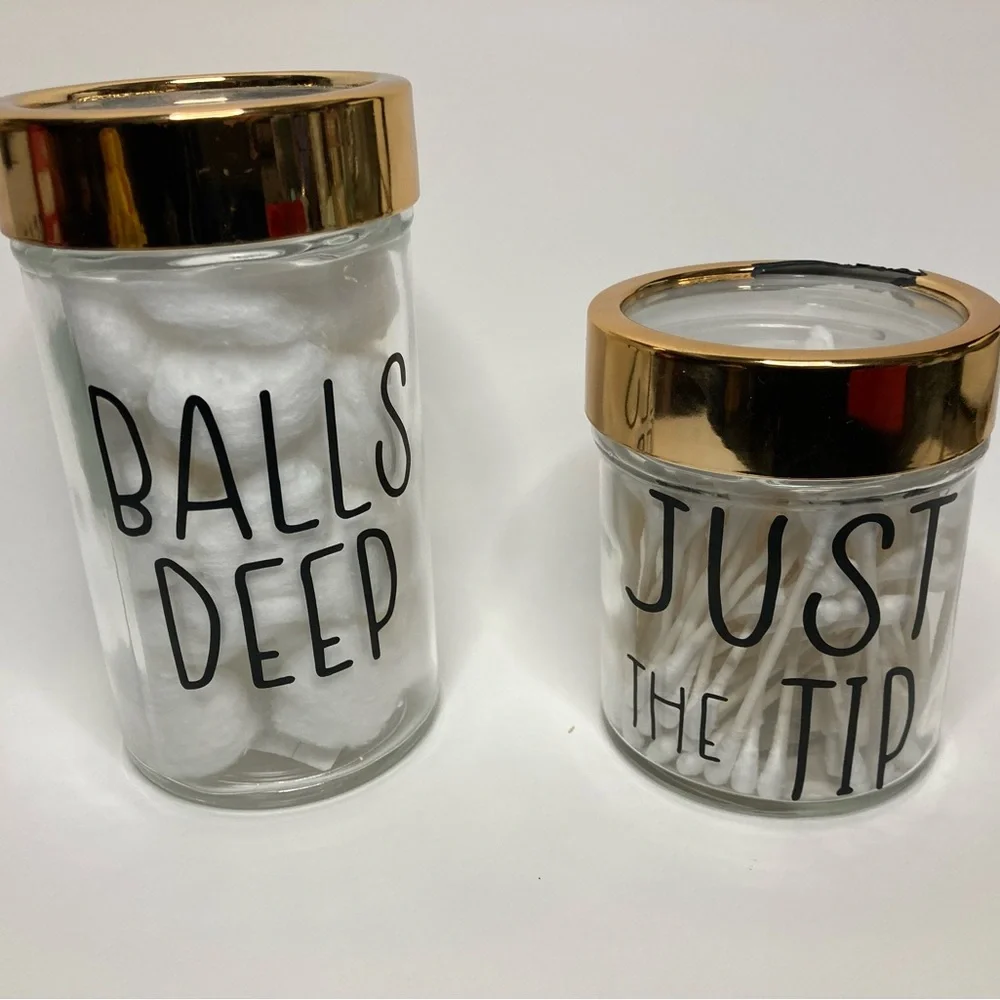 Dirty Bathroom Canisters